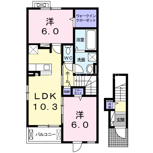 ホルツ　タウン　B 間取り