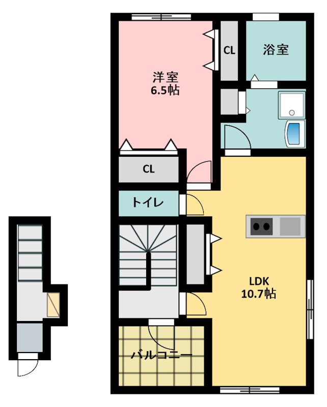 La Casa小豆餅 間取り図