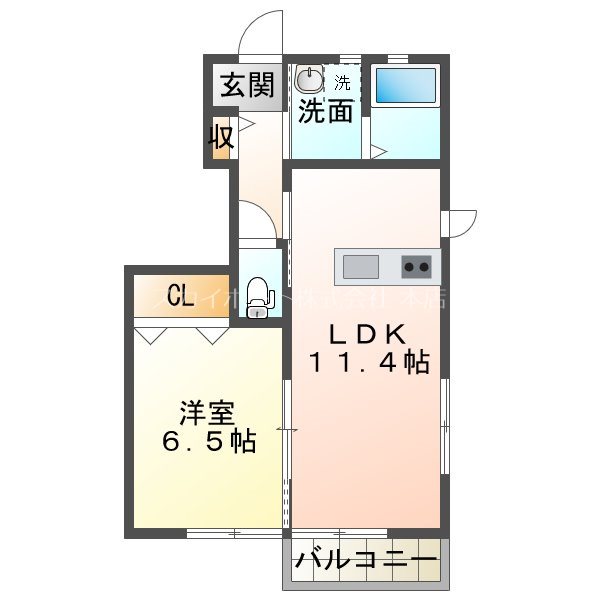 ハイツ美鈴Ⅰ 間取り