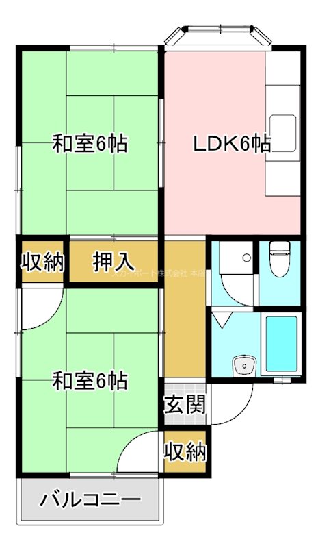 コーポ後藤Ⅱ 間取り