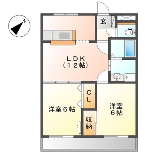 ベルメゾン高丘 間取り