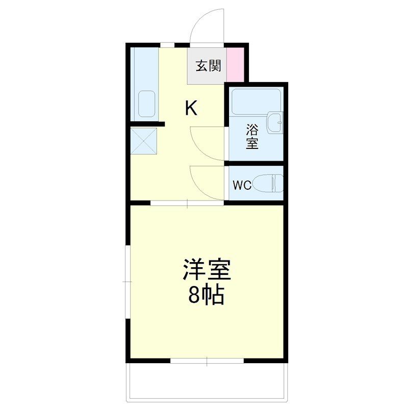 サンローヤル萩丘 309号室 間取り