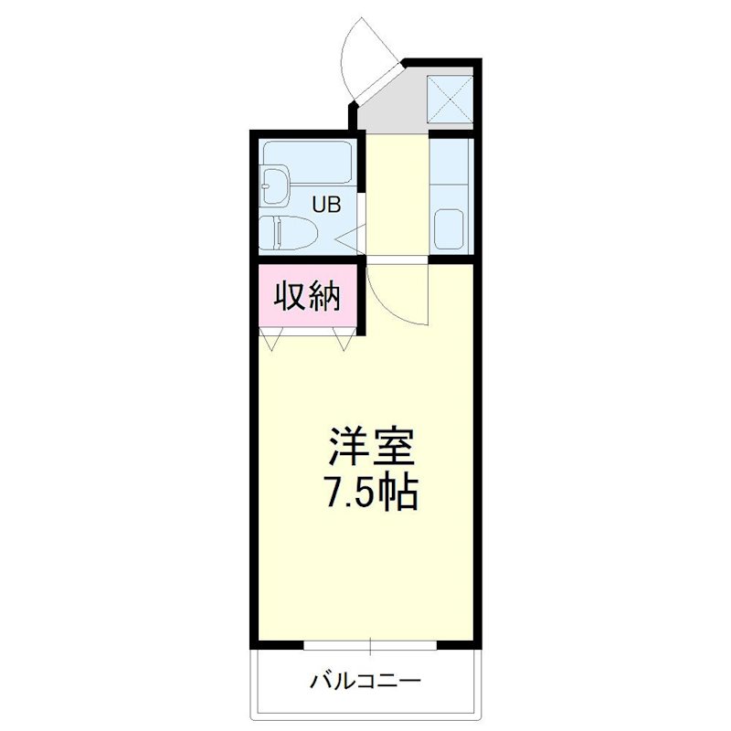 フォーラム和地山 208号室 間取り