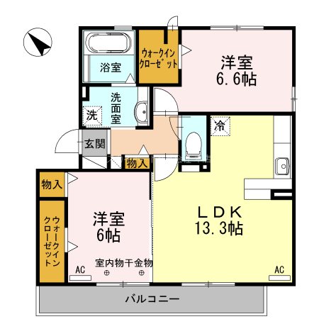 ラリーチェＢ 間取り