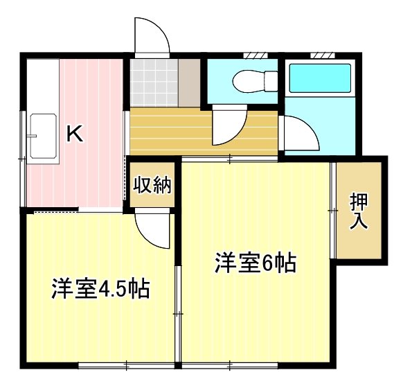 ベストハイツ 202号室 間取り