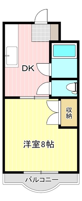 シェルブール 202号室 間取り