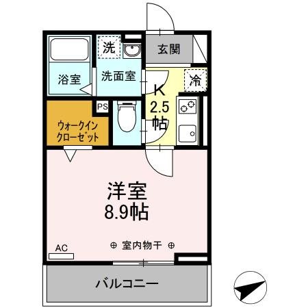 モンレーヴ住吉 207号室 間取り
