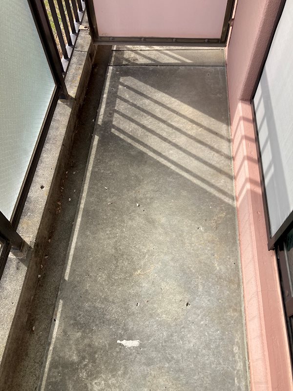 まえの花きゃべつ ベランダ