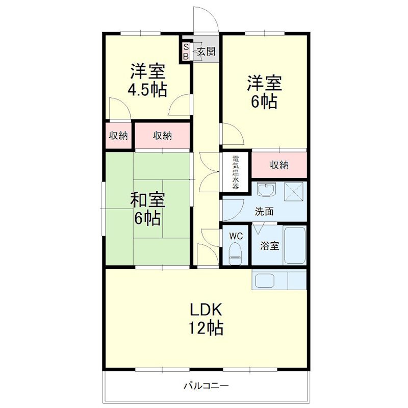 サンマンション 303号室 間取り