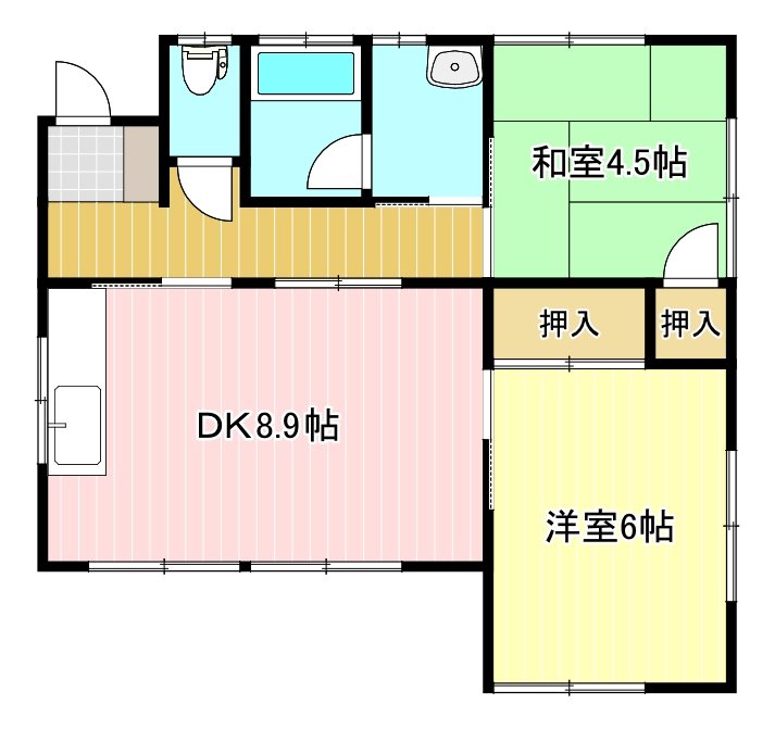 小豆餅4丁目貸家 間取り