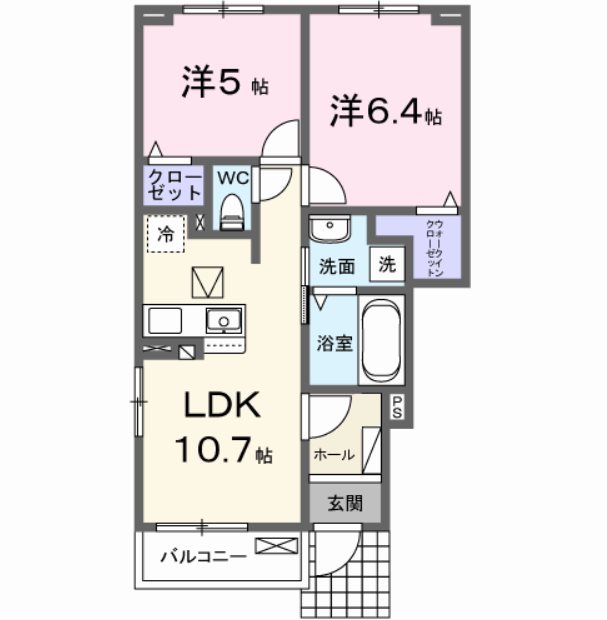 マホラ　Ⅰ 101号室 間取り