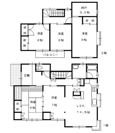 初生町貸家 間取り