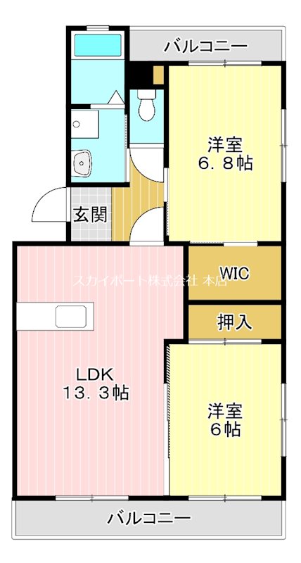 シャンテ高丘 間取り