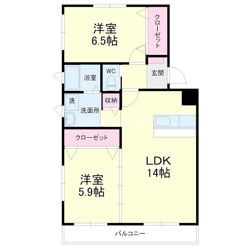ハイツ・キノト 間取り
