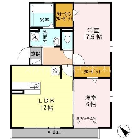 セジュール・フーキA 間取り