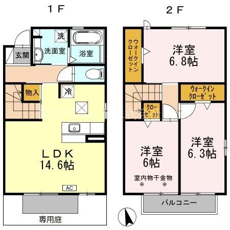 棒屋第８住吉ハイツ 間取り