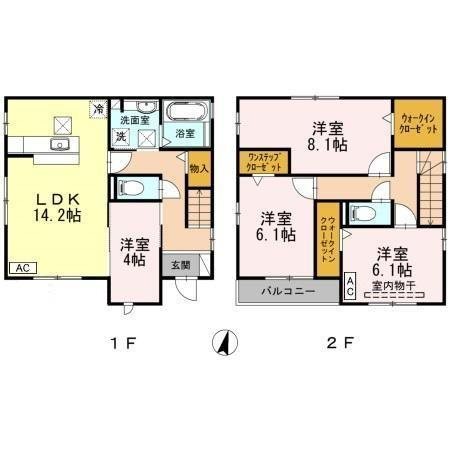 和合町戸建貸家 間取り