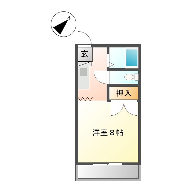 サンハイツエムⅡ 101号室 間取り
