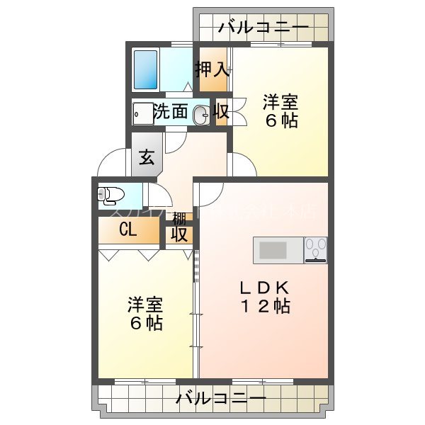 初生パークハイツ 間取り
