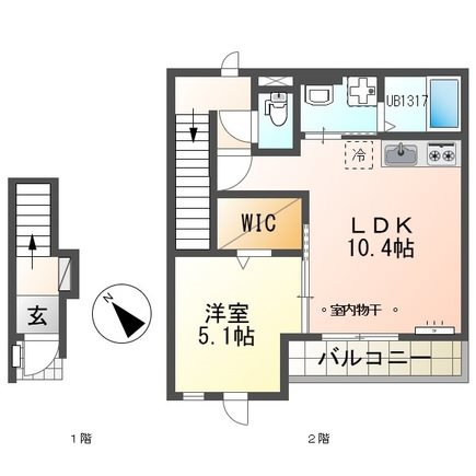 リオグランデ 202号室 間取り