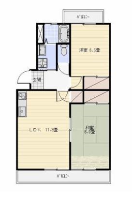 TAKI 201号室 間取り