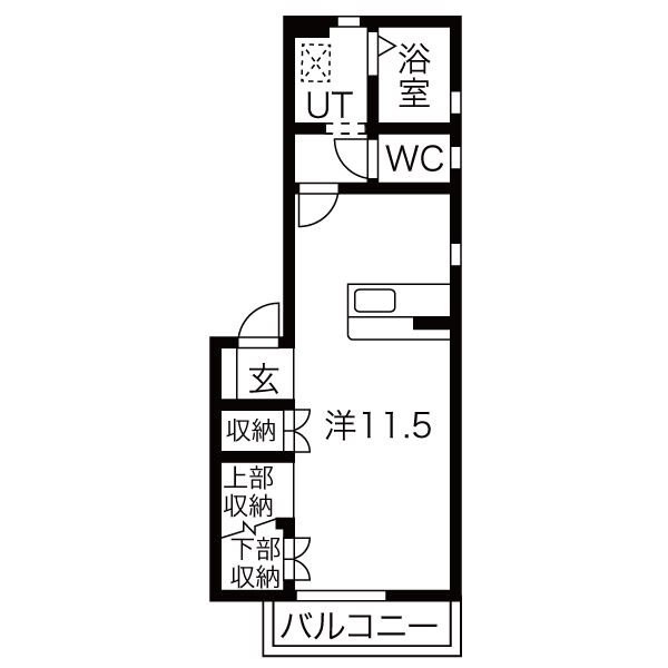 Lapis Lazuli D 101号室 間取り