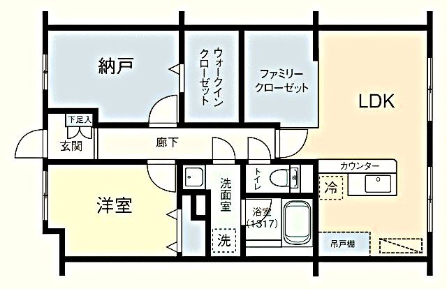 長屋マンション 106号室 間取り