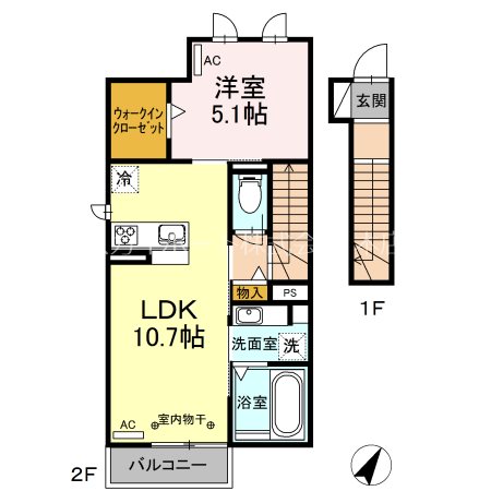 ラぺ・クロシェットＭ 間取り