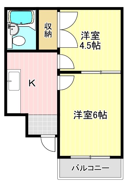 メロウレジデンス 103号室 間取り