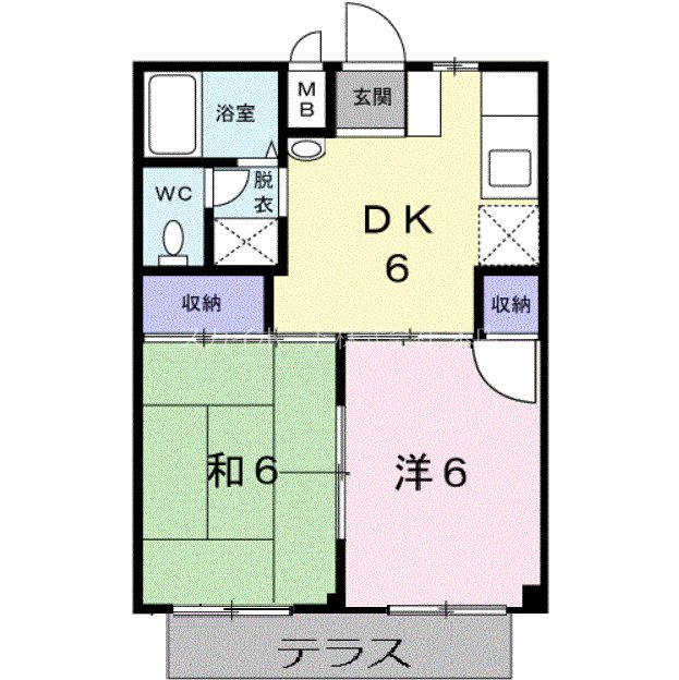 シティハイツなかの 間取り