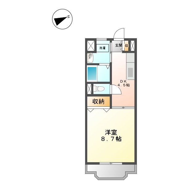 ハピネス初生 間取り