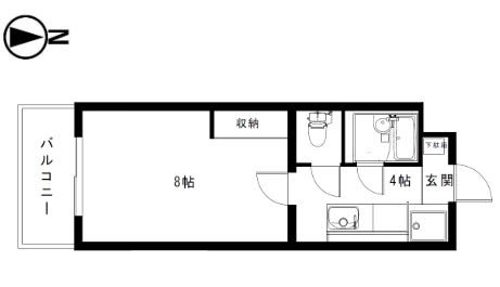 メゾンポプリ 302号室 間取り