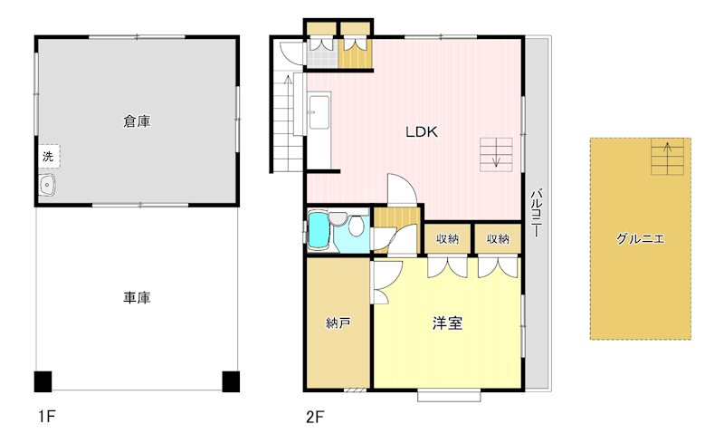引佐町井伊谷倉庫付住居 間取り