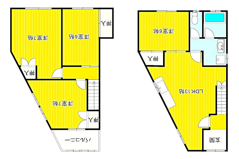 初生町貸家 間取り