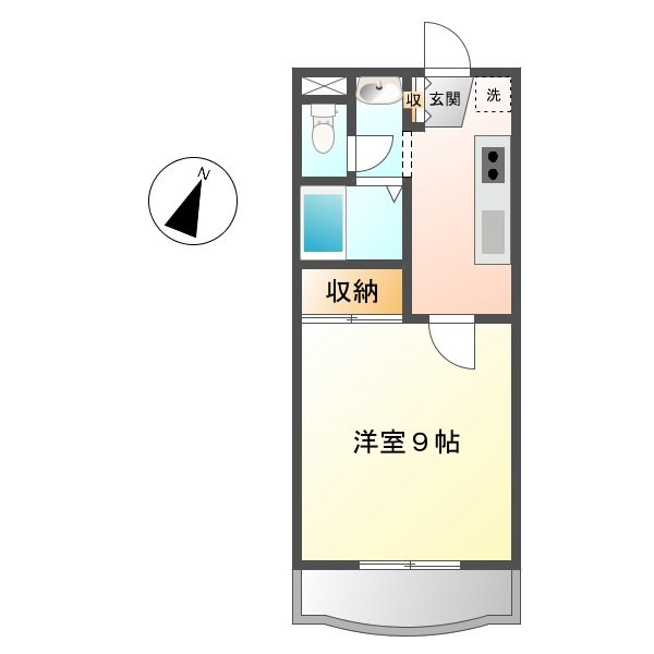 ＰＯＴＥＴＯⅡ 302号室 間取り
