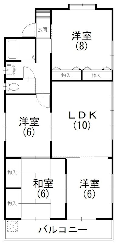 住吉Uハイツ 間取り