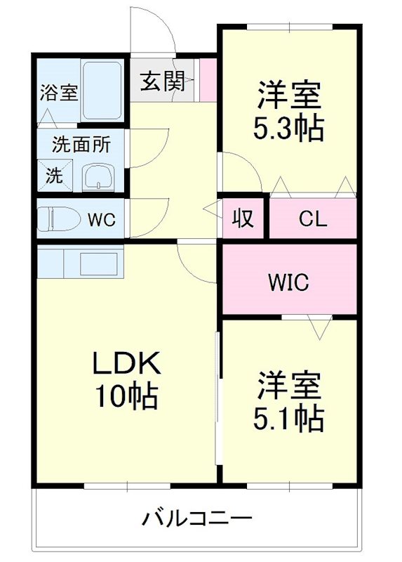 FGM1st 203号室 間取り