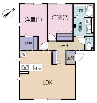 Grand Hill 清水Ⅰ 101号室 間取り