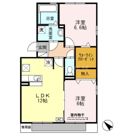 セジュール・フーキB 間取り