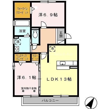 メルベイユ・フロール 間取り