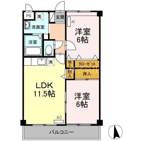 ヴィラージュ有玉 間取り