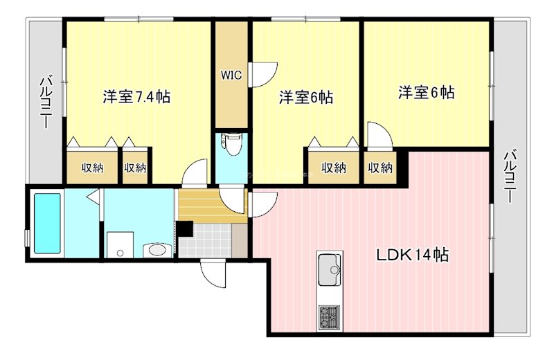 Anfang三方原Ⅰ 間取り