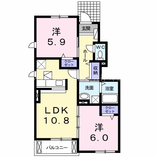 ソレイユⅠ 間取り