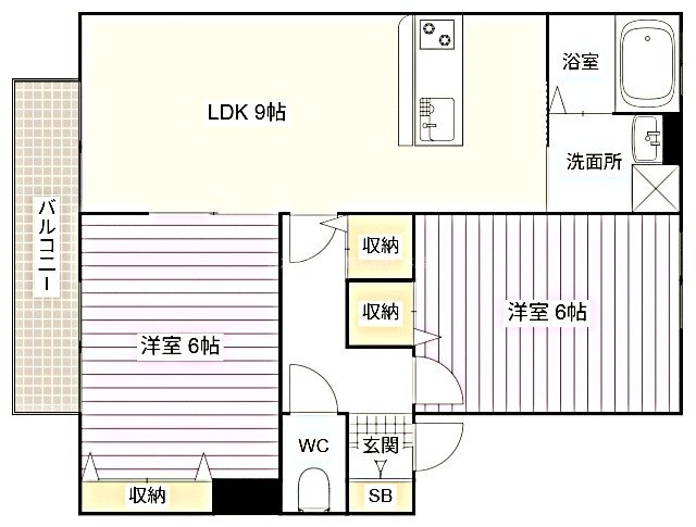 サンビレッジ半田山　A棟 間取り