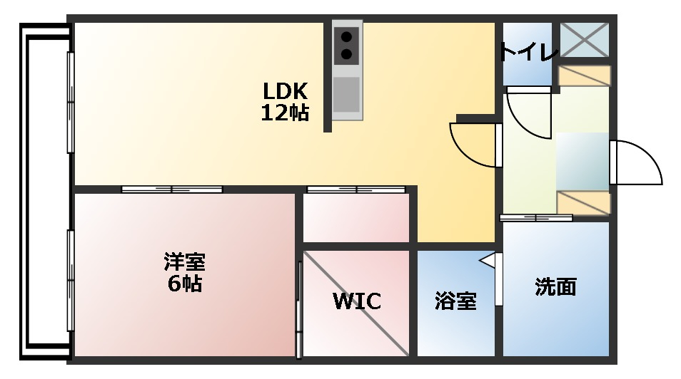 田畑ハイツそれいゆⅢ 間取り