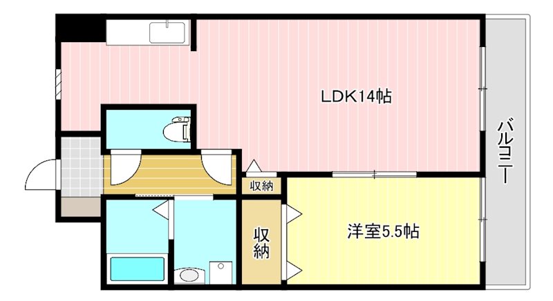 サニーコート 202号室 間取り