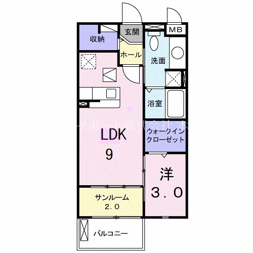 フローラミルト 間取り