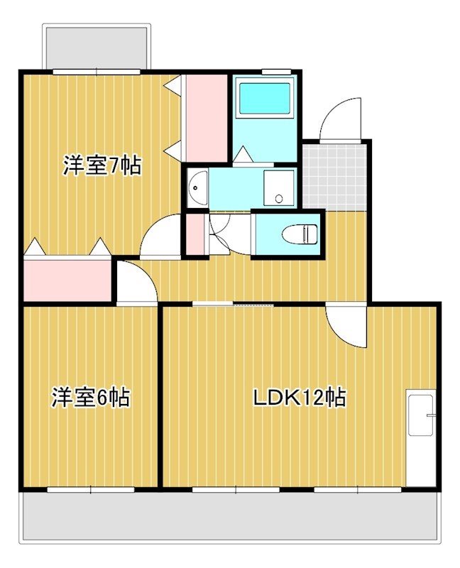 クリサンテB 202号室 間取り