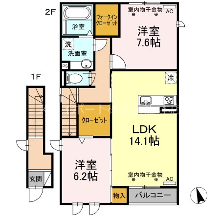 アンソレイエ 間取り