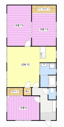 高丘東戸建貸家 間取り